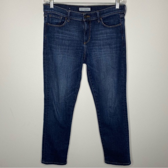 Banana Republic Premium Denim Straight Leg Jeans - Picture 1 of 7
